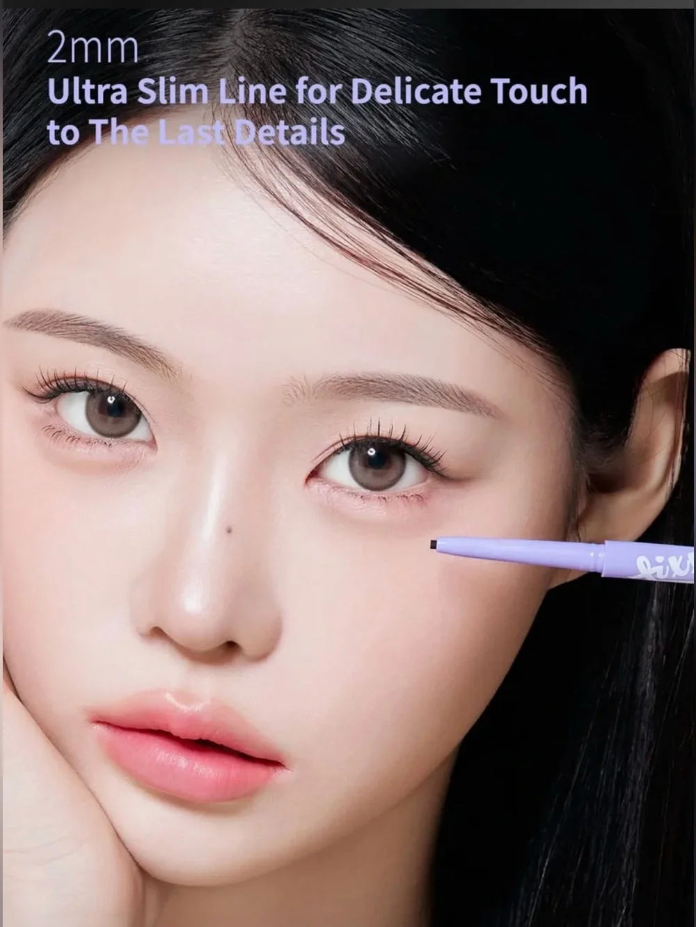 Peach C Brush Fixxyliner, long-lasting liquid eyeliner in Black/Brown NWT